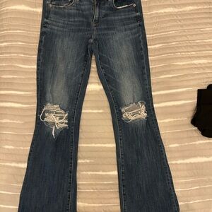 American Eagle Kick Boot Jeans | Women’s Size 8 | Mid Rise | Distressed